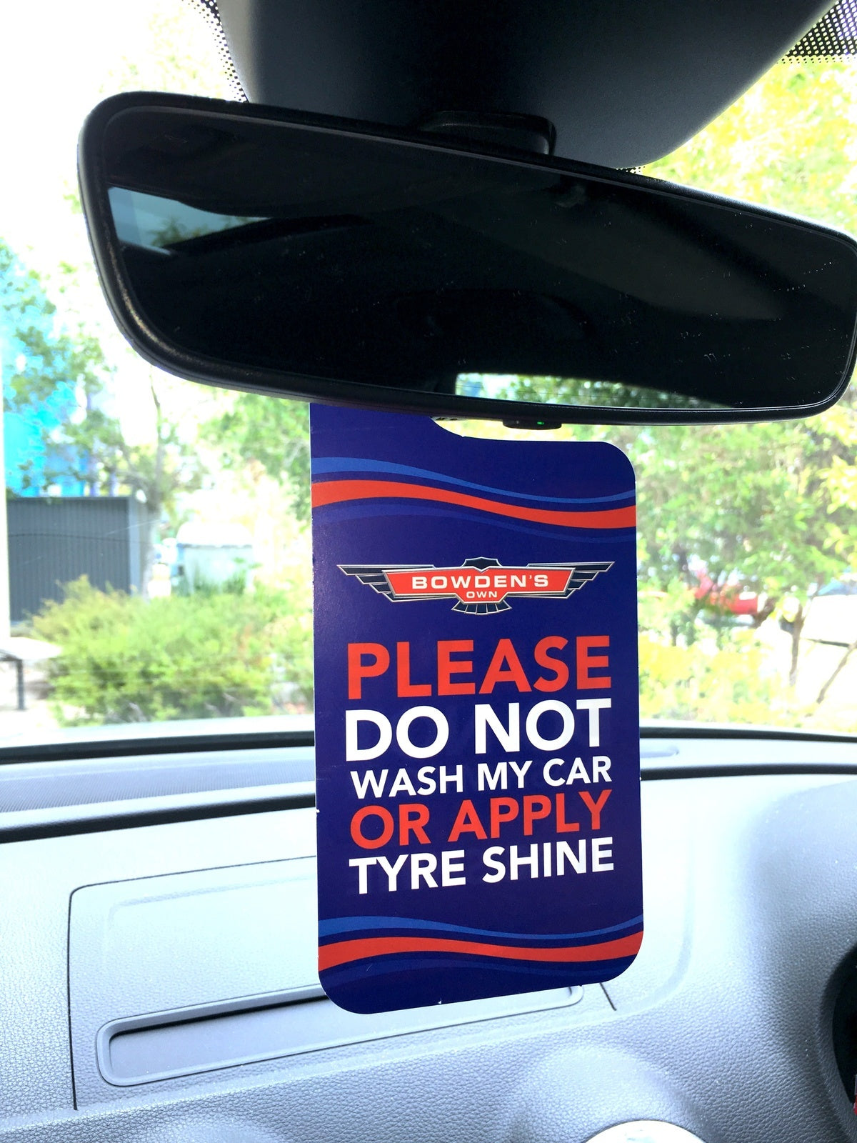 PLEASE DON'T WASH MY CAR HANGER