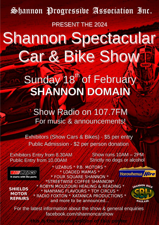 Don't Miss the 'Shannon Spectacular' Car & Bike Show.
